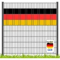 Produktbild: zaunzu Sichtschutz Deutschland für Doppelstabmatten Volle Streifenbreite
