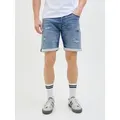 Produktbild: Jack & Jones Shorts JJIRICK JJICON I.K. SHORTS GE 136 SN im Five-Pocket Style blau XL