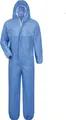 Produktbild: Safetytex SMS Schutzanzug - Einweg Overall - PSA Kat. 3 Typ 5/6 - Partikeldicht & Spritzwassergeschützt - Ideal für Asbest, Sanierung & Industrie - Blau Gr. XXL (1 Stück)