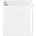 Produktbild: Quadro Vase 18 x 18 cm – moderne Keramikvase in Weiß, quadratisch