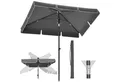 Produktbild: SONGMICS Sonnenschirm, LxB: 200,00x125,00 cm, Balkonschirm, UPF 50+, Aufbewahrungstasche, ohne Ständer