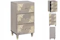 Produktbild: Kommode Sideboard Grau Und Gold 40 X 33.5 X 75 Cm Massivholz Mango