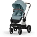 Produktbild: cybex Gold Kombikinderwagen EOS SLV Lux, 61x116x85-95 cm, UV 50+, Griff in Lederoptik, Baby on Tour, Kinderwagen, Kombikinderwagen