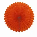 Produktbild: Creativery 1 Papierfächer 25cm (orange 668) // Deko Papier Fächer Rosetten Blumen Raumdeko Papierrosetten Hängedeko