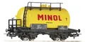 Produktbild: PIKO Hobby 57713-2 Carro Kesselwagen Dr A 2 Asse “ Minol ”, Sonderbemalung Gelb