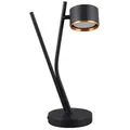 Produktbild: Trio Leuchten Tischleuchte Coda, Schwarz, Gold, Messing, Metall, 14x37.5x21.6 cm, Schnurschalter, Lampen & Leuchten, Innenbeleuchtung, Tischlampen, Tischlampen