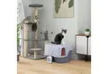 Produktbild: PawHut Katzentoilette mit Deckel, Sieb, Schaufel, geschlossen Katze Toilettenhaus, für kleine Katze unter 3,5 kg, Indoor, Kunststoff, Violett