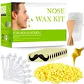 Produktbild: Nasenwachs Set für Männer Frauen Nasenhaarentfernung 100g 20 Applikatoren
