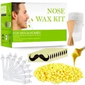 Produktbild: Nasenhaarentfernungswachs Nasenwachs Set 100g Wachs, 20 Stäbe 10 Behälter