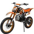 Produktbild: Jugend-Crossbike JC125, Benzin-Jugendmotorrad, 125 ccm, 17/14-Reifen, 4-Takt-Motor, 80 km/h, ab 14 J. (Orange)