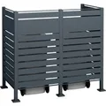 Produktbild: Westmann Mülltonnenverkleidung Planum Metall 2 x 240, Anthrazit