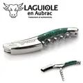 Produktbild: Laguiole Aubrac Kellnermesser Malachit Edelstahl Sommelierbesteck Korkenzieher