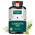 Produktbild: Quercetin Kapseln 500 mg (180 St), hergestellt in Deutschland – RAIBU