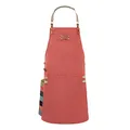 Produktbild: Ess-Nische® Kochschürze Grillschürze für Männer und Frauen - Küchenschürze für Herren - Ideal als Geschenk für Männer, Oma oder Opa - Denim Schürze Damen extra lang - rot