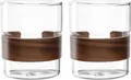 Produktbild: LEONARDO Becher NOVO LEGNO, 2er Set, 2-tlg., Glas, Holz, Becher mit Holzspange