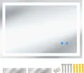 Produktbild: LED-Badezimmerspiegel Clara, dimmbar, mit 3 Lichtfarben - 50 x 70 cm