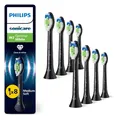 Produktbild: Philips Sonicare W2 Optimal White HX6068/88 Ersatzbürstenköpfe Schwarz 8er-Pack