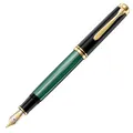 Produktbild: Pelikan Füllhalter Souverän 800, Schwarz-Grün, Feder B (breit), hochwertiger Kolbenfüller im Geschenk-Etui, 995720