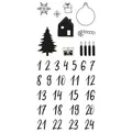 Produktbild: Clear Stamps - Adventskalender Classic, 97x205mm, 33 Motive
