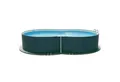 Produktbild: Planet Pool Achtformpool Stahlwandpool achtform 470x300x120 cm, Stahl 0,4 m (Einzelbecken), verzinkte Stahlwand