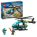 Produktbild: LEGO City Rettungshubschrauber, Hubschrauber-Spielzeug für Kinder, Helikopter mit Seilwinde, Rotoren und 3 Figuren inkl. Pilot, Wanderer und Luftretter, Geschenk für 6-jährige Jungs und Mädchen 60405