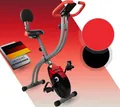 Produktbild: Fjoerdesports Heimtrainer Fitnessfahrrad Ergometer Bike Handpulssensor Trimmrad