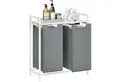 Produktbild: VASAGLE Wäschekorb, 2 Wäschesäcke aus Oxford-Gewebe, abnehmbar, 2 x 46 L