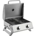 Produktbild: tepro Tischgasgrill Chicago, 2-Brenner, Grillfläche: 47,5 x 35 cm - Silber