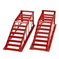 Produktbild: Dema 2x Stahl Auffahrrampen 2000 kg - Autoauffahrrampen, PKW Rampen, KFZ Rampen - robust, belastbar, rutschfest - Auto, Werkstatt, Garage, Hobbywerkstatt 24590-SP