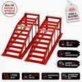 Produktbild: 2er Set Auffahrrampe KFZ Rampe PKW Rampe Wagenheber Hebebühne 2000kg