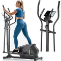 Produktbild: Gymtek® Crosstrainer Heimtrainer bis 130kg 8-stufig 7kg Schwungmasse Fitness
