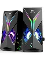 Produktbild: OROW PC Lautsprecher,10W RGB Gaming Lautsprecher für PCUSB-Betriebene,3.5mm Jack,Desktop Lautsprecher mit Buntem LED-Licht,Mini Computer Lautsprecher(S201)