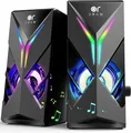 Produktbild: PC Lautsprecher OROW S201 – 10W RGB, USB, 3,5mm Klinke, LED, Mini