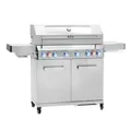Produktbild: TAINO PLATINUM YAMARA 6+2 Gasgrill Edelstahl 6 Brenner Keramik Sear-Burner Keramik Backburner Piezo-Zündung Grillrost Gusseisen