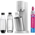 Produktbild: Sodastream Wassersprudler Duo, weiß, mit 1 Glasflasche, 1 Kunststoffflasche, 1 Zylinder