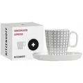 Produktbild: Ritzenhoff Espresso-Tasse mit Untertasse Genussklasse 003, Christine Kordes, Porzellan, 97 ml, 3721003