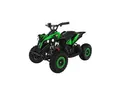 Produktbild: Elektro-Kinderquad Reneblade, Mini-Quad mit 1000 Watt, Federung, Scheibenbremsen, drosselbar, LEDs (Classic, Schwarz/Grün)