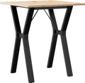 Produktbild: vidaXL Esstisch Y-Gestell 70x70x75 cm Massivholz Kiefer und Stahl