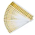 Produktbild: Brady, 9714-#-Kit, B-946, Vinyl, Beschriftung: Zahlenset (0-9), Schwarz auf Weiß, 46 x 57mm, Schrifthöhe 49mm(25 K. á 5 E.)