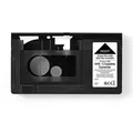Produktbild: Nedis VCON110BK - Compact video cassette adapter - Nedis - Schwarz - Acrylnitril-Butadien-Styrol (ABS) - Metall - VHS-C - VHS - AA