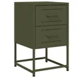 Produktbild: vidaXL Nachttisch Nachttisch Olivgrün 36x39x60,5 cm Stahl (1-St)