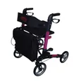 Produktbild: Antar Aluminium leicht faltbar Reise Rollator AT51006 - Lila/Pink