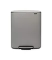 Produktbild: Brabantia 211485 Treteimer Bo, 2 x 30L, Grauer mineralbeton