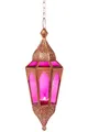Produktbild: Marrakesch Orient & Mediterran Interior Hängewindlicht Indisches Hängewindlicht Lalita - Pink (1 St), Handarbeit