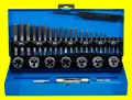 Produktbild: BGS 901 Satz Gewindeschneider Gewindebohrer M3-M12 metrisch Halter Schneideisen