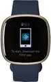 Produktbild: Fitbit Versa 3 soft gold/blau Fitness Tracker Smartwatch 1,4 Zoll - REFURBISHED