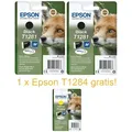 Produktbild: 2x Original Epson T1281 STYLUS Tinten Patronen BX305F BX305FW S22 SX125 SX130...