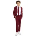 Produktbild: Opposuits Partyanzug Blazing Burgundy Anzug für Jugendliche, Der Style! Das dunkle Bordeaux! Einfach umwerfend! rot 158-164