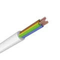 Produktbild: H05V2V2-F PVC Schlauchleitung wärmebeständig, 3G1,0mm², weiß, 10m