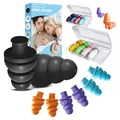 Produktbild: Silicone Ohrstöpsel 10 Stück Wiederverwendbar 33 dB Geräuschreduzierung Schlafen